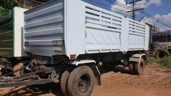 ขาย รถพ่วงดั้มแม่-ลูก HINO FM2KNMD เครื่อง K13D 240 แรงม้า คัสซีสวยตลอดเส้น ทะเบียนครบพร้อมโอน