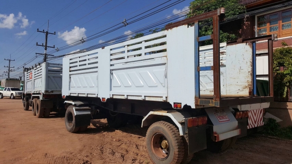 ขาย รถพ่วงดั้มแม่-ลูก HINO FM2KNMD เครื่อง K13D 240 แรงม้า คัสซีสวยตลอดเส้น ทะเบียนครบพร้อมโอน