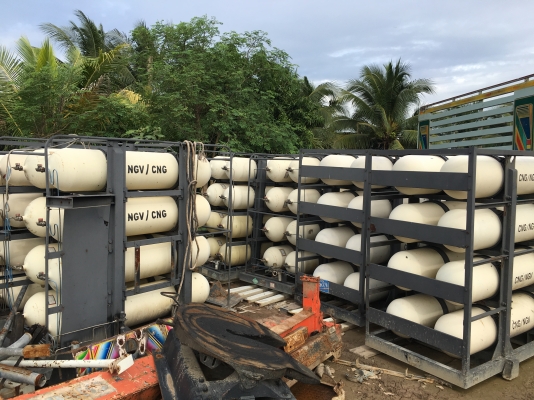 ถังก๊าซNGV. ราคา1,500฿ต่อถัง
