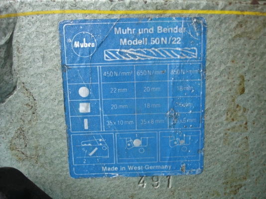 ที่ตัดเหล็กมือโยก MUBEA made in W.- Germany