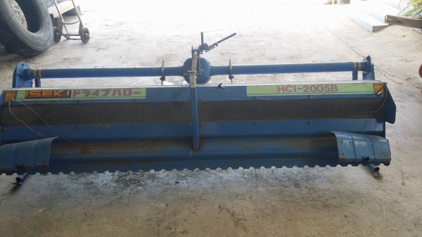 โรตารี่รถไถนั่งขับ  ISEKI  รุ่น HCI-2005B เก่าญี่ปุ่น ขนาดกว้าง 200cm. สภาพดีพร้อมใช้งาน