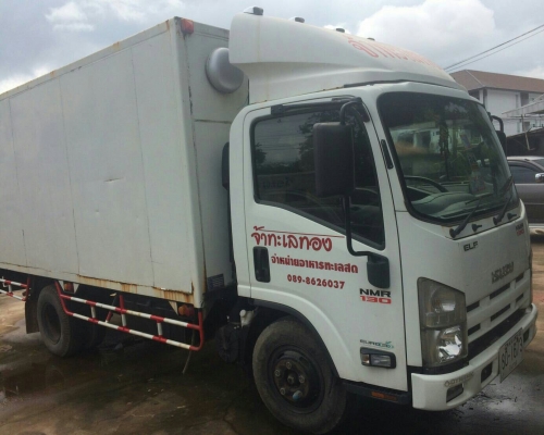 หกล้อ อีซูชุ NMR130ยูโร3ปี54ช่วงยาว4.30ม ตู้เปียก สภาพดีสวยบางเดิมๆไม่มีชล เล่มทะเบียนพร้อมโอน