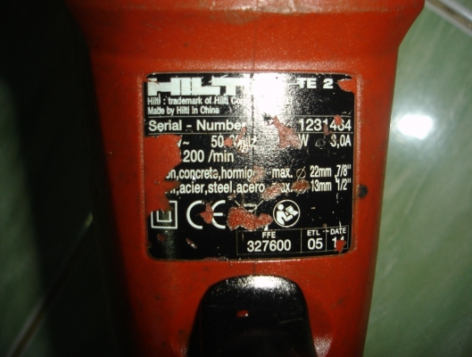 ขายสว่านโรตารี่ 2ระบบ HILTI รุ่นTE2 สภาพดี