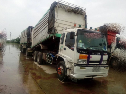 ขายรถสิบล้อ ISUZU DECA 320 ปี49 ดั้มเกษตรเนียม พ่วงแม่ลูก