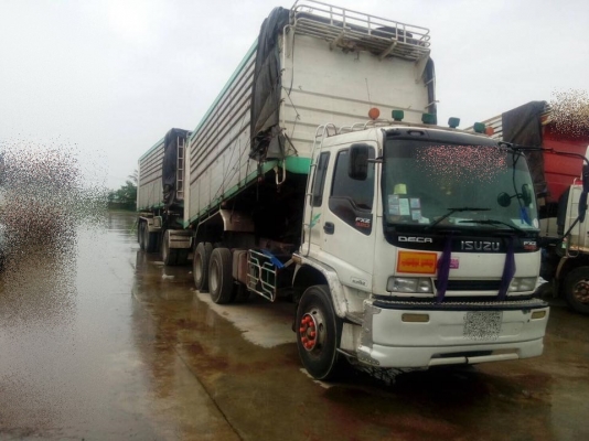 ขายรถสิบล้อ ISUZU DECA 320 ปี49 ดั้มเกษตรเนียม พ่วงแม่ลูก