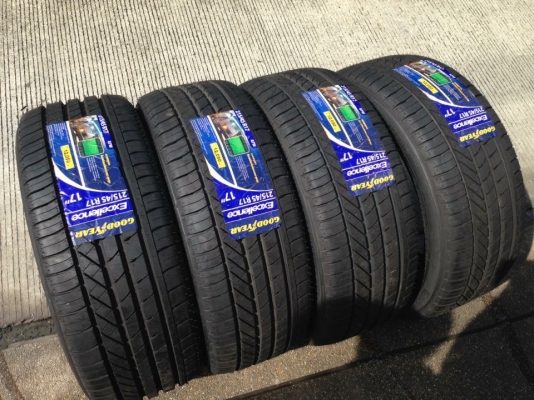 ยางใหม่ Goodyear 215 45 17 ปี15 ราคาเร้าใจ