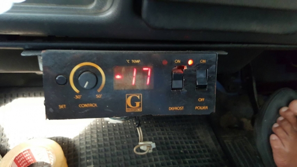 4ล้อป้ายไม่ติดเวลา (ตู้เย็น-18&deg;goodteem) ใช้ได้2ระบบ ไฟบ้านกับรถยนต์  บรรทุกองุ่นทำy