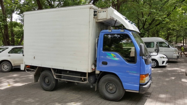 4ล้อป้ายไม่ติดเวลา (ตู้เย็น-18&deg;goodteem) ใช้ได้2ระบบ ไฟบ้านกับรถยนต์  บรรทุกองุ่นทำy