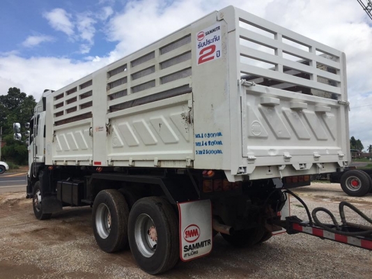 ขายรถพ่วงดัมพ์ ISUZU เครื่อง 360 แรง ปี 55 กระบะดัมพ์สามมิตร ลูก 3 เพลาแท้ ยางเต็ม พร้อมใช้งาน