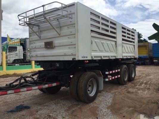 ขายรถพ่วงดัมพ์ ISUZU เครื่อง 360 แรง ปี 55 กระบะดัมพ์สามมิตร ลูก 3 เพลาแท้ ยางเต็ม พร้อมใช้งาน