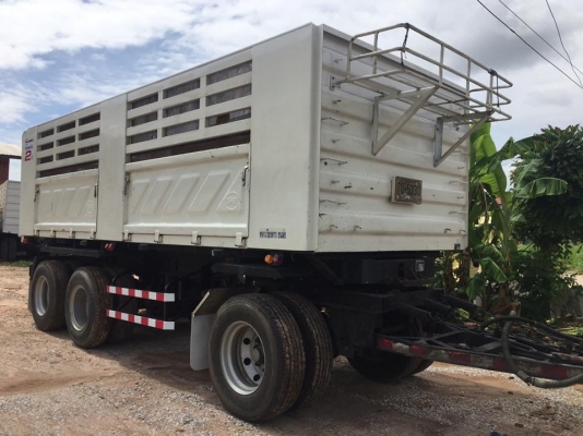 ขายรถพ่วงดัมพ์ ISUZU เครื่อง 360 แรง ปี 55 กระบะดัมพ์สามมิตร ลูก 3 เพลาแท้ ยางเต็ม พร้อมใช้งาน