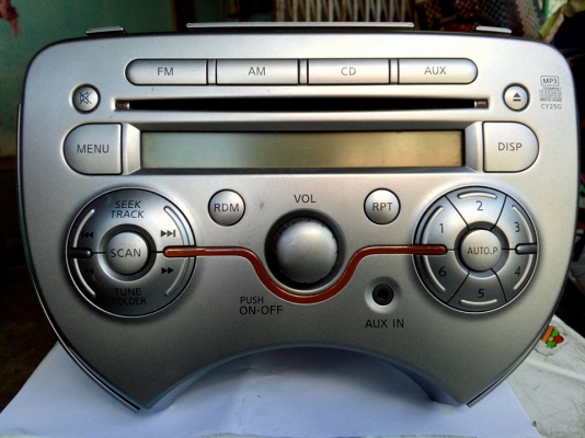 เครื่องเล่นเดิมถอดจาก นิสสัน มาร์ช ป้ายแดง