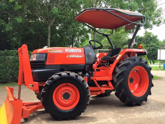 ขายรถไถKubota L3408DI (4WD) พร้อมใบมีดหน้า และผานพรวนช้าง รถพร้อมใช้งาน